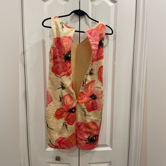 Joseph Ribkoff - Multicolored Floral Print Sheath Dress Neckline Sleeveless - Picture 3 of 6